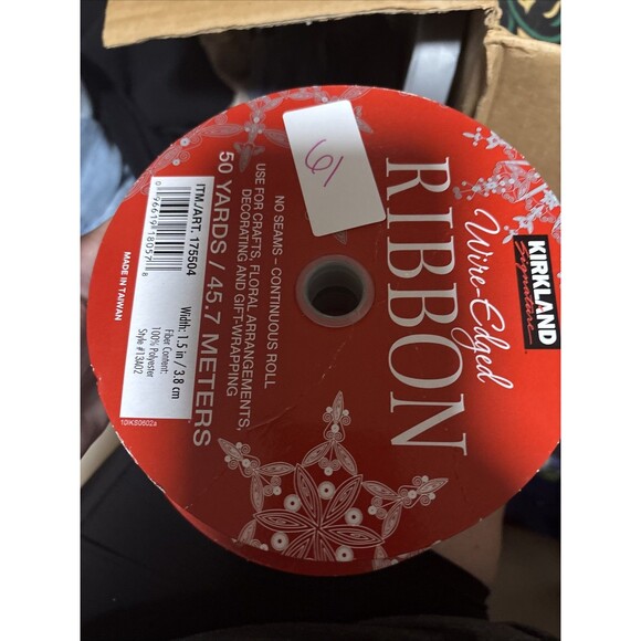 Wired Ribbon Gold  And Green Variety  Pack And Opened Packs - Picture 4 of 5